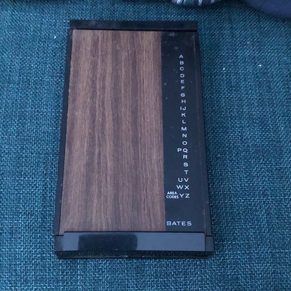 Vintage Bates Phone Numbers Book